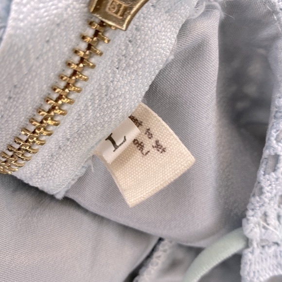 Flnn | Blue Lace Spaghetti Strap | Sweetheart Dress - Picture 8 of 8